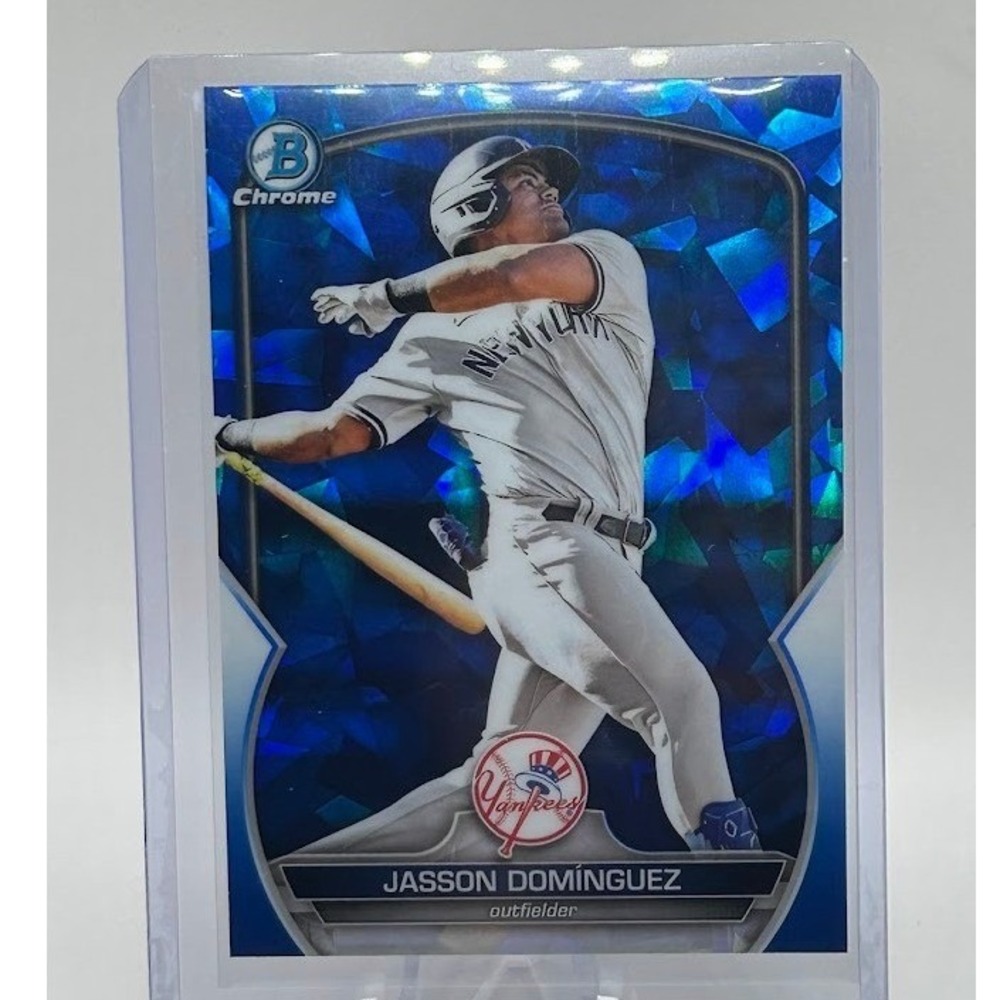 Jasson Dominguez Blue Sapphire 2023 Bowman Chrome BCP-225 MLB New York Yankees